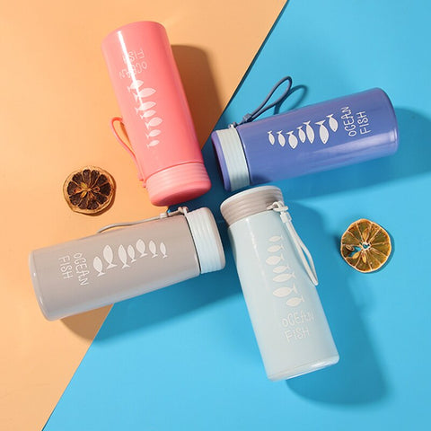 Japanese Insulated Bottle Thermal Water Cup Portable Thermos Vacuum Flask Bottle Cute Student Cups Men Women Juice Water Bottle