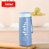 Japanese Insulated Bottle Thermal Water Cup Portable Thermos Vacuum Flask Bottle Cute Student Cups Men Women Juice Water Bottle