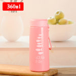 Japanese Insulated Bottle Thermal Water Cup Portable Thermos Vacuum Flask Bottle Cute Student Cups Men Women Juice Water Bottle