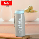 Japanese Insulated Bottle Thermal Water Cup Portable Thermos Vacuum Flask Bottle Cute Student Cups Men Women Juice Water Bottle